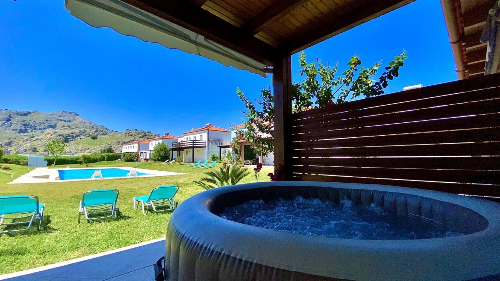 Posidonia Luxury Villas Kolympia Kolymbia Bagian luar foto