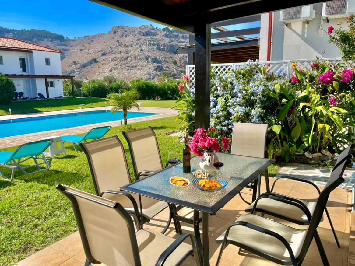 Posidonia Luxury Villas Kolympia Kolymbia Bagian luar foto