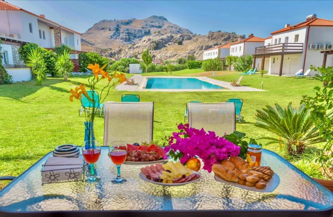 Posidonia Luxury Villas Kolympia Kolymbia Bagian luar foto